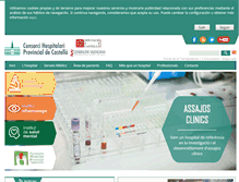 Tablet Screenshot of hospitalprovincial.es